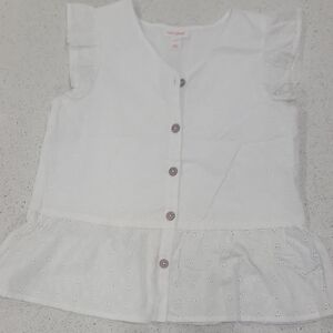 Cat & Jack White Eyelet Blouse